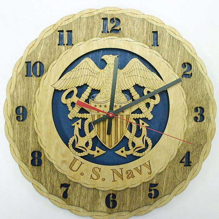 Custom 12" U.S.Navy Wall Clock - Image 1