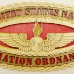 Custom 14" Wood Navy Aviation Ordnance  Wall Tribute - Free Shipping
