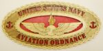 Custom 14" Wood Navy Aviation Ordnance  Wall Tribute - Free Shipping
