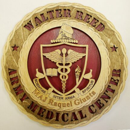 Custom 12" Walter Reed Army Medical Center Wall Tribute