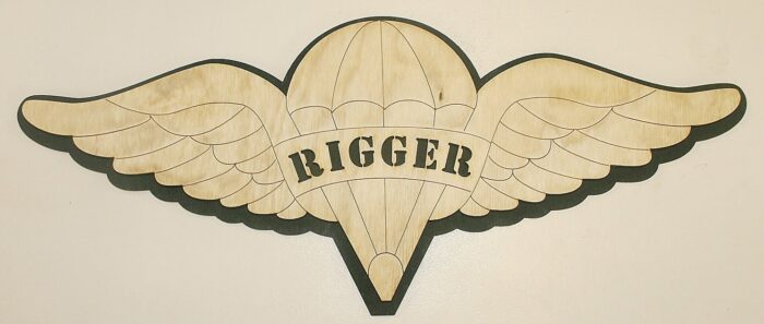 Army Rigger Wings Wall Plaque - FREE SHIPPING - Image 1