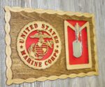 Custom 12 x 8  Marine Corps Dog Tag Display - Free Shipping - Image 4