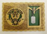 Custom 12 x 8  Army Dog Tag Display - Image 2