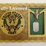 Custom 12 x 8  Army Dog Tag Display