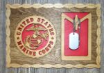 Custom 12 x 8  Marine Corps Dog Tag Display - Free Shipping - Image 2