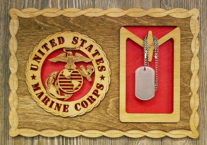 Custom 12 x 8  Marine Corps Dog Tag Display - Free Shipping - Image 5