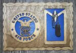 Custom 12 x 8 Traditional Air Force Dog Tag Display - Free Shipping - Image 2