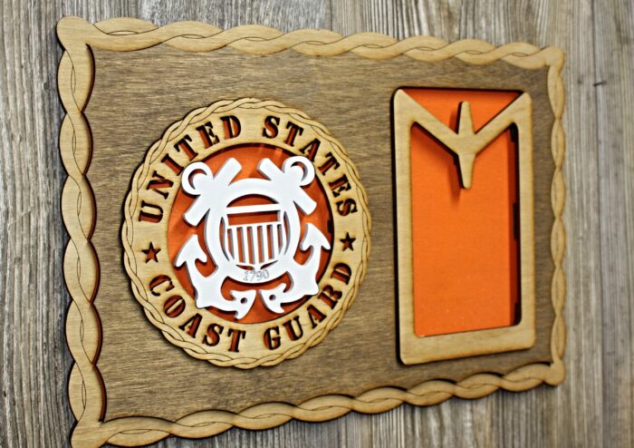 Custom 12 x 8  Coast Guard Dog Tag Display - Free Shipping - Image 2