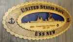 Custom 15 x 7  USS New Wood  Large Oval Tribute - Free Shipping - Image 2