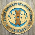 Custom 12"or 18" Navy Jag Corps  Wall Tribute - Image 4