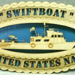 Custom Navy Swiftboat Wall Tribute - Free Shipping