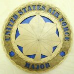 Custom 12" Wood US Air Force Major Wall Tribute - FREE SHIPPING