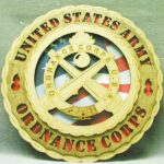 Custom 12"or 18" Wood Army  Ordnance Crest Wall Tribute - Image 8