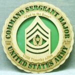 Custom 12" Wood US Army Command Sergeant Major Wall Tribute - FREE SHIPPING - Image 2