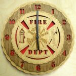 Custom 12" Firefighter Wall Clock