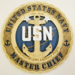 Custom 12"or 18" Navy Master Chief Wall Tribute - Image 3