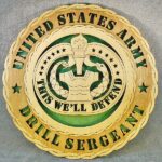 12" and 18"  Drill Sergeant Wall Tribute