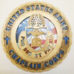Custom 12" Wood US Army Chaplain Corps Wall Tribute - FREE SHIPPING - Image 2