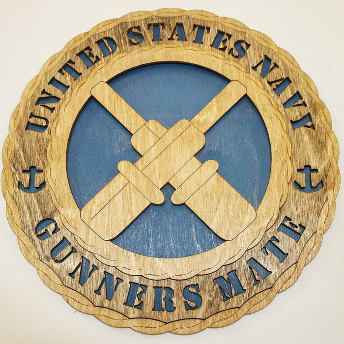12" and 18"  Navy Gunners Mate Rate Wall Tribute - Image 2