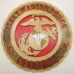 12" and 18" Fleet Marine Force Corpsman Wall Tribute - Image 2
