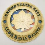 Custom 12" Wood US Navy Lieutenant Commander Wall Tribute - Personalized - FREE SHIPPING - Image 6
