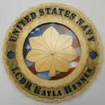 Custom 12" Wood US Navy Lieutenant Commander Wall Tribute - Personalized - FREE SHIPPING - Image 7