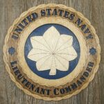 Custom 12" Wood US Navy Lieutenant Commander Wall Tribute - Personalized - FREE SHIPPING - Image 2