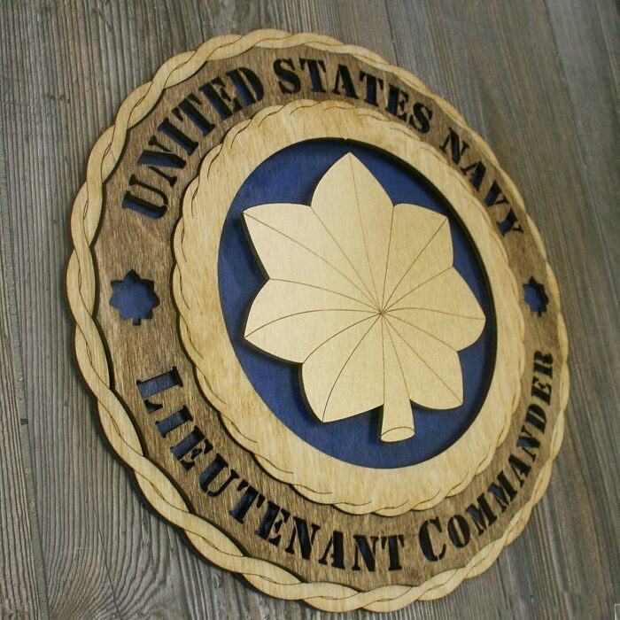 Custom 12" Wood US Navy Lieutenant Commander Wall Tribute - Personalized - FREE SHIPPING - Image 9
