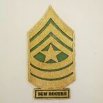 Custom 12" Wood US Army Command Sergeant Major Rank - FREE SHIPPING - Image 2