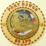 Custom 12" Wood US Air Force Port Dawgs Wall Tribute - FREE SHIPPING - Image 4