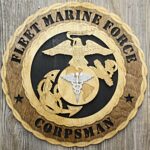 12" and 18" Fleet Marine Force Corpsman Wall Tribute - Image 4