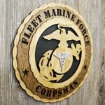 12" and 18" Fleet Marine Force Corpsman Wall Tribute - Image 5