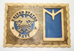 Custom 12 x 8 Navy Dog Tag Display - Free Shipping - Image 2