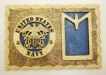 Custom 12 x 8 Navy Dog Tag Display - Free Shipping - Image 4