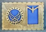 Custom 12 x 8 Air Force Wings Dog Tag Display - Free Shipping