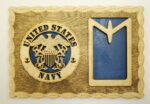 Custom 12 x 8 Navy Dog Tag Display - Free Shipping - Image 3