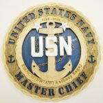 Custom 12"or 18" Navy Master Chief Wall Tribute - Image 8