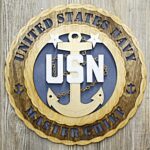 Custom 12"or 18" Navy Master Chief Wall Tribute - Image 5
