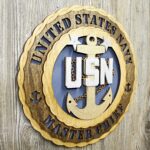 Custom 12"or 18" Navy Master Chief Wall Tribute - Image 6