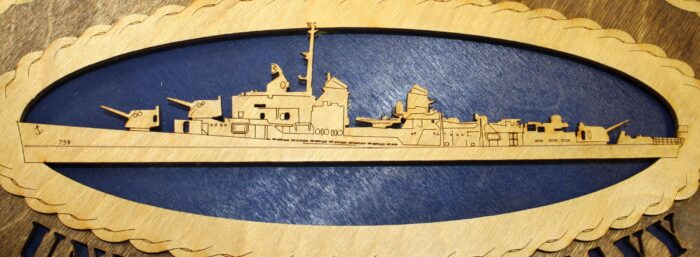 Custom 15 x 7 Wood USS Lofberg Large Oval Tribute - Free Shipping - Image 4