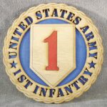 Custom 12" Army 1st Infantry Wall Tribute - Image 3