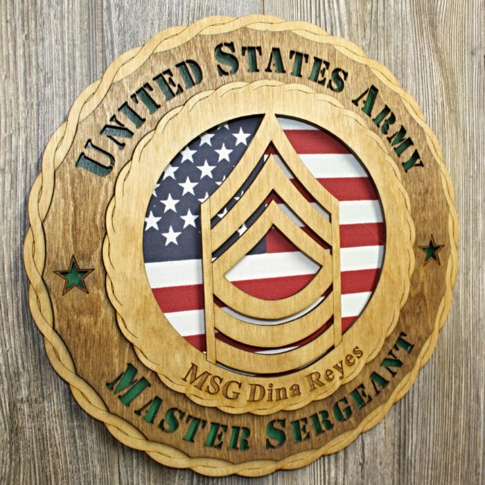 Army Master Sergeant  Wall Tribute - Image 2