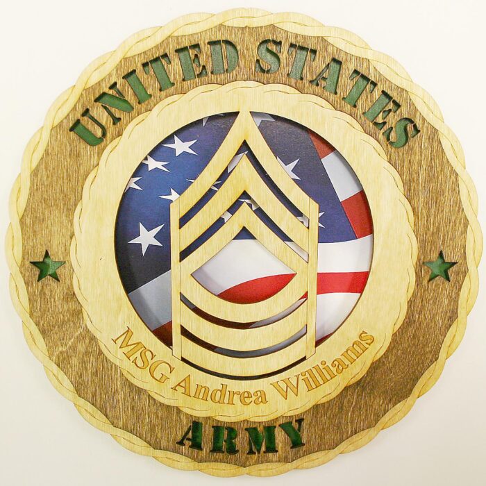 Army Master Sergeant  Wall Tribute - Image 3