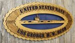 USS George H W Bush 15 x 7  Large Oval Tribute - Image 2