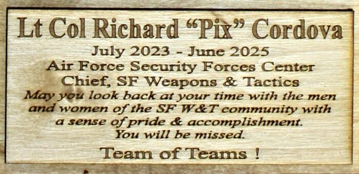 24 x 17 Weapons and Tactics Wall Plaque wPlacard - Image 2
