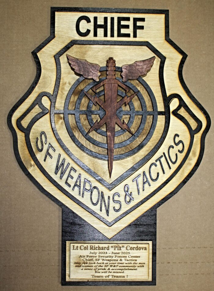 24 x 17 Weapons and Tactics Wall Plaque wPlacard - Image 1