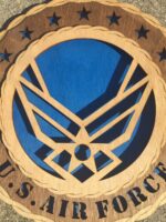 Custom 8" Wood US Air Force Wall Tribute - FREE SHIPPING - Image 2