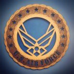 Custom 8" Wood US Air Force Wall Tribute - FREE SHIPPING