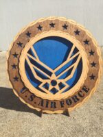 Custom 8" Wood US Air Force Wall Tribute - FREE SHIPPING - Image 3