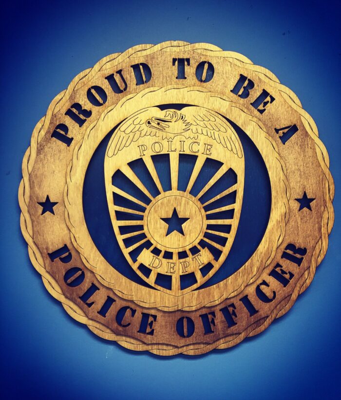 Custom 12" Wood Proud to be a Police Officer Wall Tribute - FREE SHIPPING - Image 3